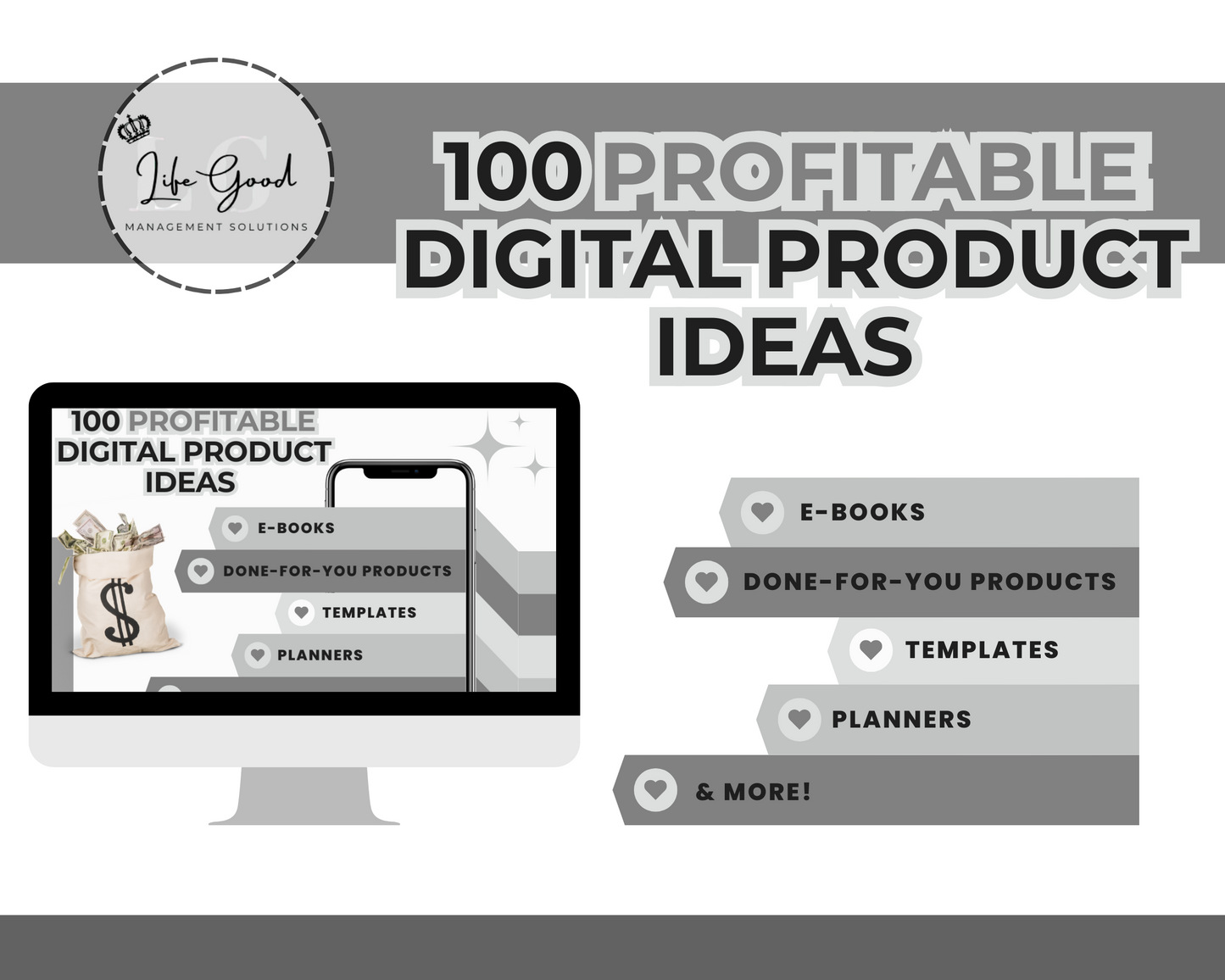 100 PROFITABLE DIGITAL PRODUCT IDEAS