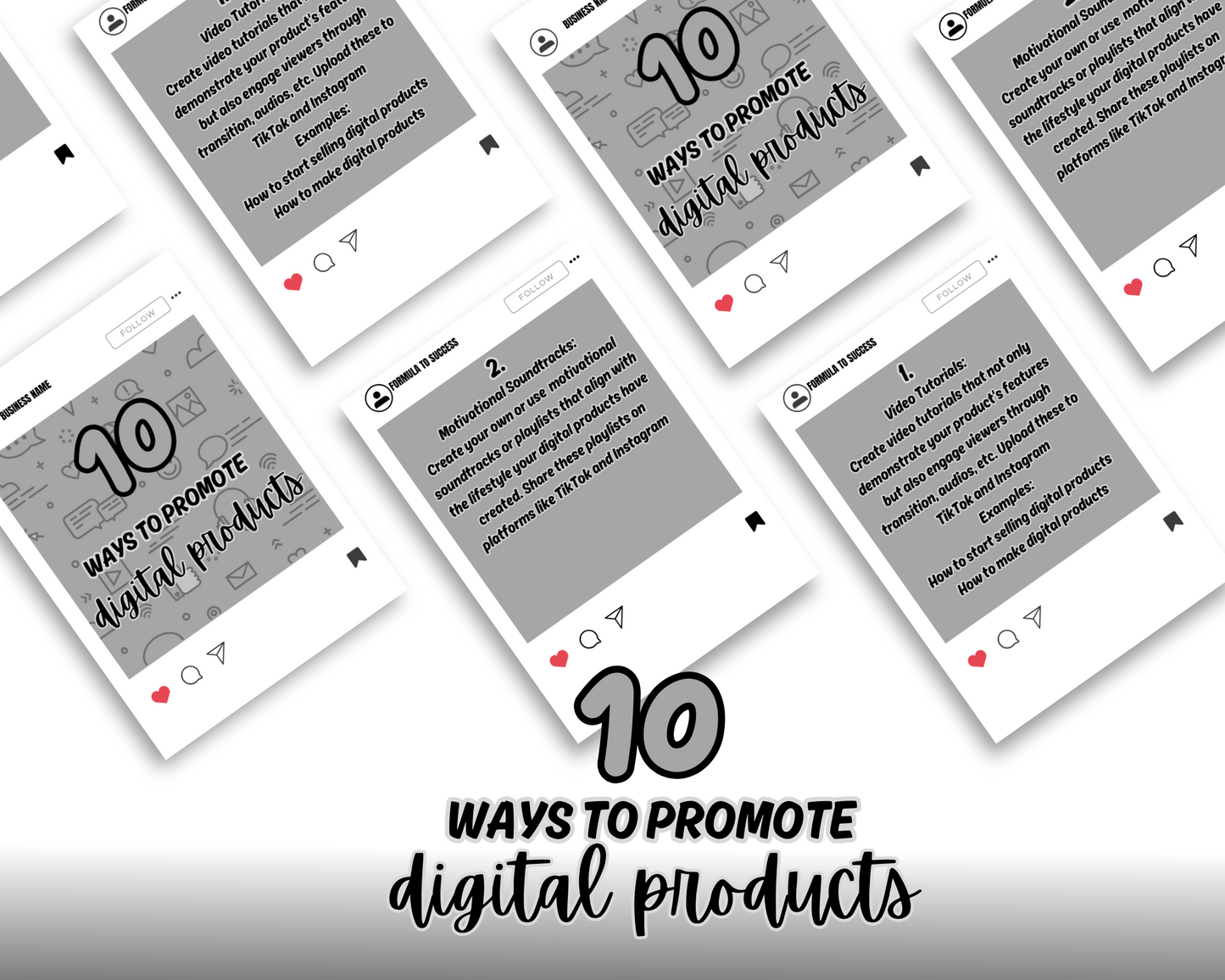 10 WAYS TO PROMOTE DIGITAL PRODUCTS
