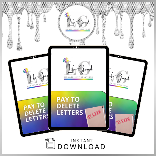 DIY Pay To Delete Letters